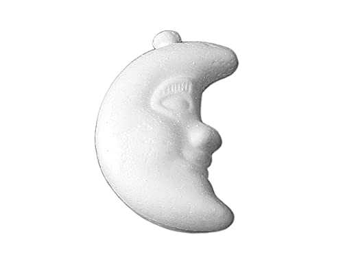 INNSPIRO A3662 Anhänger Mond aus Porex 6 x 9 cm. Tasche zum Aufhängen von 10 Stück, weiß, 6x9cm INNSPIRO A3662 Anhänger Mond aus Porex 6 x 9 cm. Tasche zum Aufhängen von 10 Stück, weiß, 6x9cm von INNSPIRO