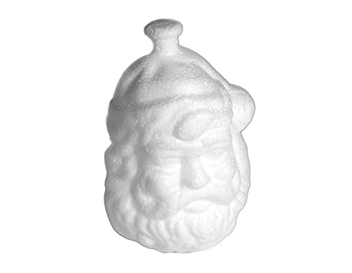 INNSPIRO A3686 Anhänger Gesicht Santa Claus aus aus Porex 5 x 8 cm. Tasche zum Aufhängen von 10 Stück, weiß, 5x8cm von INNSPIRO