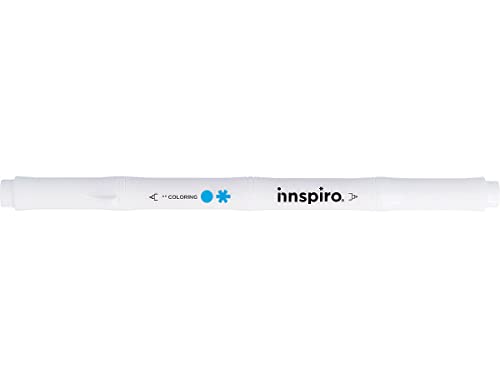 INNSPIRO COLORING Marker mit doppelter Spitze, himmelblau, 0,4 mm/0,8 mm, ca. von INNSPIRO
