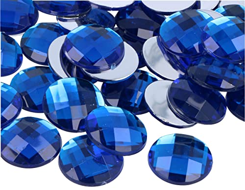 INNSPIRO Deko-Edelsteine aus Acryl, blau, 25 mm, ca. 100 Stück. von INNSPIRO
