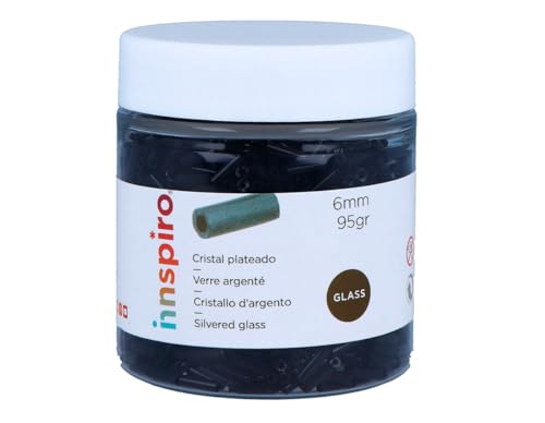 INNSPIRO Glassteine, Zylinder, silber, schwarz, Durchmesser 1,80 x 6 mm, 95 g. INNSPIRO Glassteine, Zylinder, silber, schwarz, Durchmesser 1,80 x 6 mm, 95 g. von INNSPIRO
