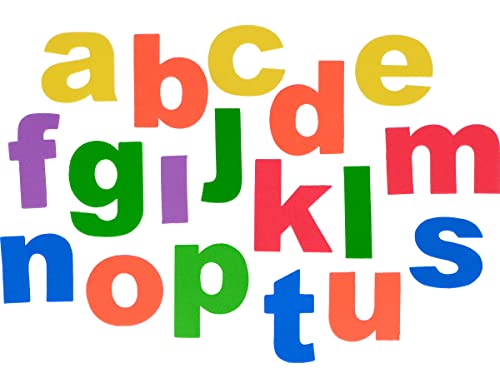 INNSPIRO Kleinbuchstaben, EVA-Schaumstoff, selbstklebend, 50 m, 52 u, mehrfarbig, 98048 von INNSPIRO