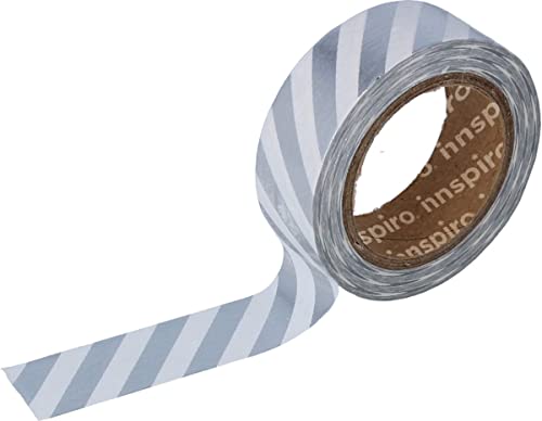 INNSPIRO Masking-Klebeband, Washi Folie, silberfarben, 15 mm x 10 m, Serie Metall INNSPIRO Masking-Klebeband, Washi Folie, silberfarben, 15 mm x 10 m, Serie Metall von INNSPIRO