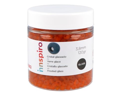INNSPIRO Runder Glasstein aus Glas, glasiert, Orange, 3,8 mm, 6/0, 120 g. INNSPIRO Runder Glasstein aus Glas, glasiert, Orange, 3,8 mm, 6/0, 120 g. von INNSPIRO