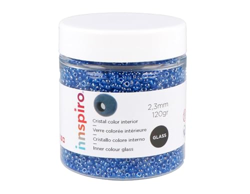 INNSPIRO Runder Glasstein innen blau, 2,3 mm, 10/0, 120 g. INNSPIRO Runder Glasstein innen blau, 2,3 mm, 10/0, 120 g. von INNSPIRO