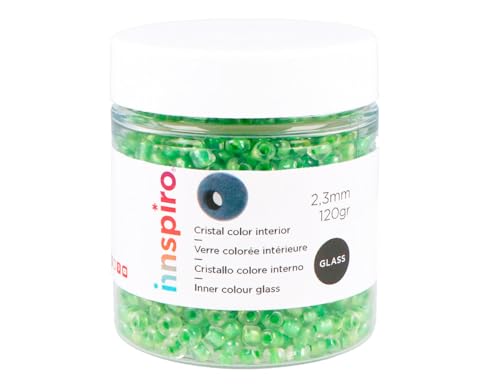 INNSPIRO Runder Glasstein innen grün, 2,3 mm, 10/0, 120 g. INNSPIRO Runder Glasstein innen grün, 2,3 mm, 10/0, 120 g. von INNSPIRO