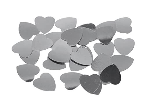 INNSPIRO Silberne Pailletten Herzen 18 mm, 14 g. von INNSPIRO