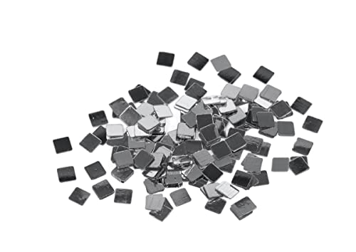 INNSPIRO Silberne quadratische Pailletten, 5 mm, 14 g. von INNSPIRO