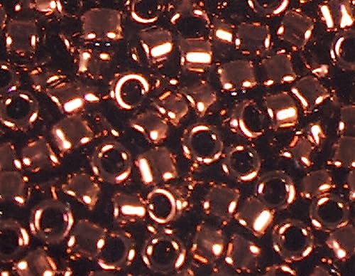 Japanische Perlen Zylinder Schatz Bronze 3,3 mm 8/0 100 g von Toho
