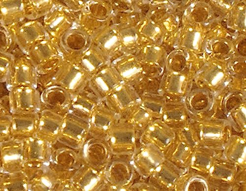 Japanische Perlen Zylinder Schatz echtes Gold 1,8 mm 11/0 100 g von INNSPIRO