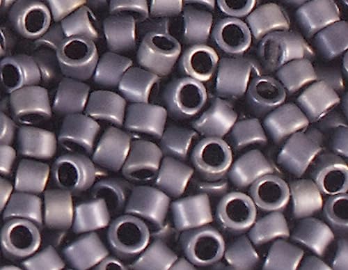 Japanische Perlen Zylinder Schatz matt grau 3,3 mm 8/0 100 g von TOHO