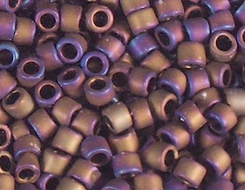 Japanische Perlen Zylinder Schatz matt mehrfarbig 3,3 mm 8/0 100 g von Toho