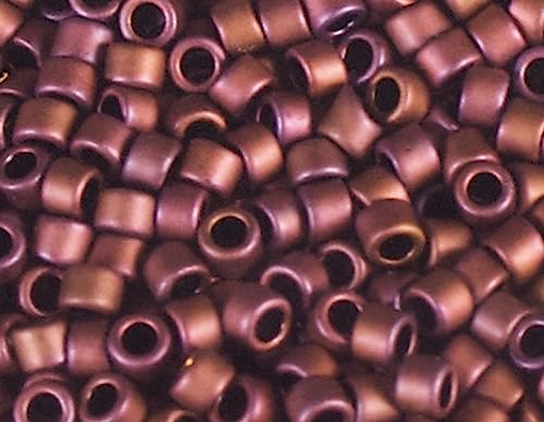 Japanische Perlen Zylinder Schatz matt violett 1,8 mm 11/0 100 g von Toho