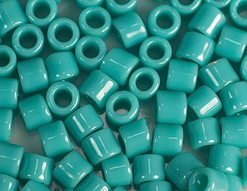 Japanische Perlen Zylinder Schatz undurchsichtig türkis 1,8mm.11/0 100gr. von Toho