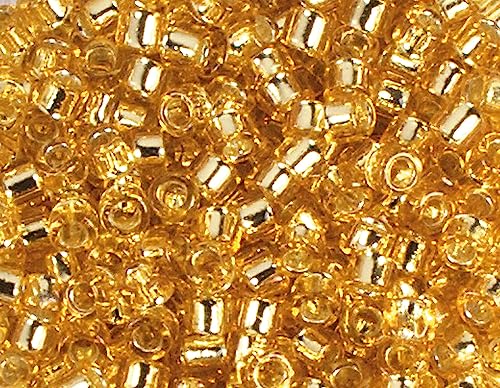 Japanische Perlen Zylinder Schatz vergoldet 1,8mm.11/0 100gr. von Toho