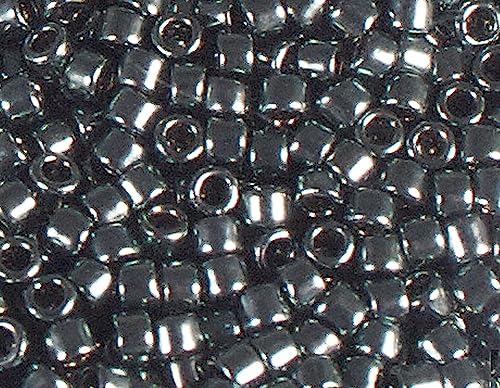 Japanische Perlen Zylinder Schatz verzinkt grün 1,8mm.11/0 100gr. von Toho