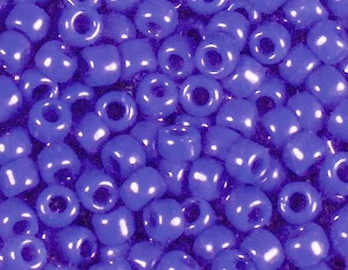 Japanische Rocaille-Perlen, blickdicht, Marineblau, 2,2 mm, 11/0, 100 g. von INNSPIRO