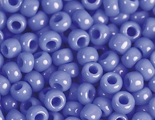 Japanische Rocaille-Perlen, blickdicht, himmelblau, 2,2 mm, 11/0, 100 g. von INNSPIRO