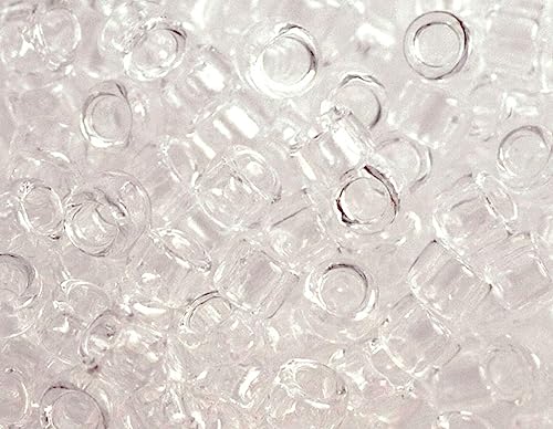 Japanische Treasure-Zylinderperlen, transparent, weiß, 1,8 mm, 11/0, 100 g. Japanische Treasure-Zylinderperlen, transparent, weiß, 1,8 mm, 11/0, 100 g. von Toho