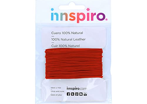 Kordel aus Naturleder, Rot, 1,0 mm, 5 m. Kordel aus Naturleder, Rot, 1,0 mm, 5 m. von INNSPIRO