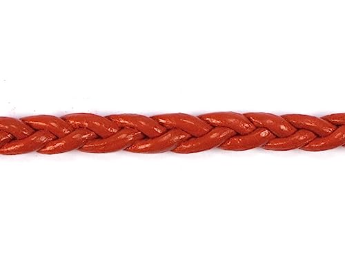 Kordel aus Naturleder, geflochten, 3 Fäden, rot, 2,5 x 4,0 mm. 2 m. Kordel aus Naturleder, geflochten, 3 Fäden, rot, 2,5 x 4,0 mm. 2 m. von INNSPIRO
