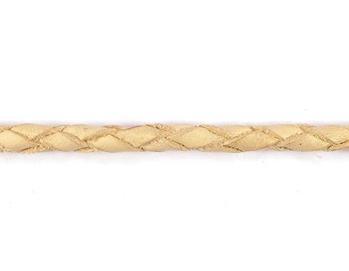 Kordel aus Naturleder, geflochten, 3 mm. 2 m. Kordel aus Naturleder, geflochten, 3 mm. 2 m. von INNSPIRO