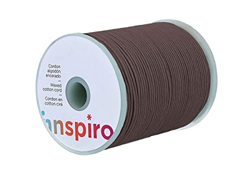 INNSPIRO 260334 2mm Gewachst Baumwollschnur, Fein, Mittelbraun, 100m Länge INNSPIRO 260334 2mm Gewachst Baumwollschnur, Fein, Mittelbraun, 100m Länge von INNSPIRO