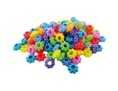 Kunststoffperlen, gemischte Formen, mehrfarbig, 450 g, 1500 Stück Kunststoffperlen, gemischte Formen, mehrfarbig, 450 g, 1500 Stück von INNSPIRO
