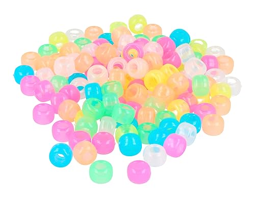 Kunststoffperlen Johannisbeere, mehrfarbig, Durchmesser 9 mm, ca. 400 U, Durchmesser 4 mm, Dose von INNSPIRO