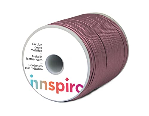 Lederschnur aus Metall, Fuchsia, 1,5 mm, 100 m. von INNSPIRO