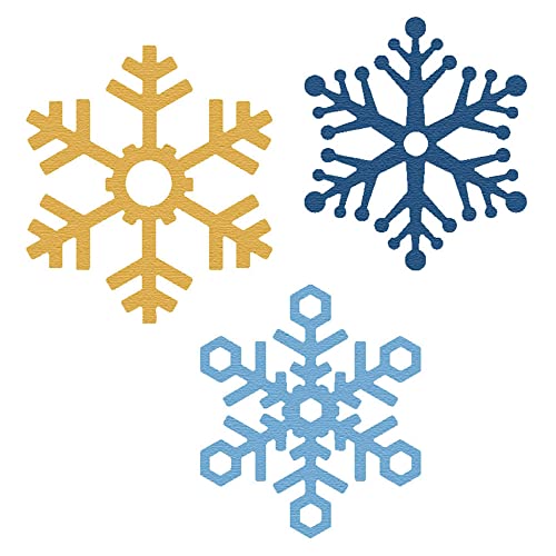 MISS KUTY ZAG Weihnachts-Schneeflocken-Stanzform, 3 Stück, zum Schneiden von Papier, Karton, EVA-Schaum und Aluminiumfolie für Kartenherstellung, Scrapbooking und Basteln MISS KUTY ZAG Weihnachts-Schneeflocken-Stanzform, 3 Stück, zum Schneiden von Papier, Karton, EVA-Schaum und Aluminiumfolie für Kartenherstellung, Scrapbooking und Basteln von INNSPIRO