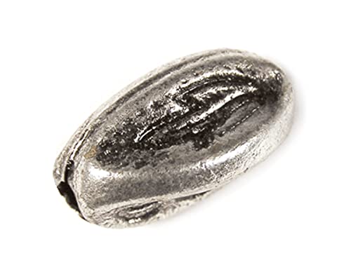Metallperle aus Aluminium, unregelmäßige Form, 15 x 9 mm, 50 u. von INNSPIRO
