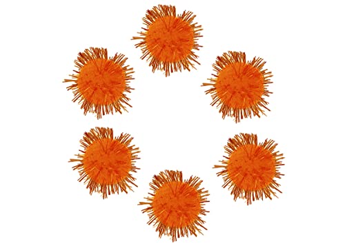 Orange glänzende Pompons 25 mm. 20 Stück. von INNSPIRO