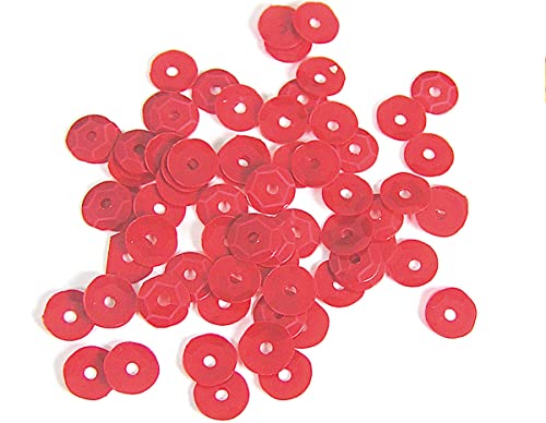 Pailletten, blickdicht, rot, 7 mm, 500 g, 37500 U, ca. Pailletten, blickdicht, rot, 7 mm, 500 g, 37500 U, ca. von INNSPIRO
