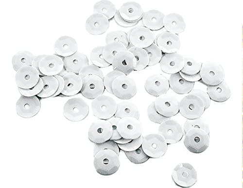 Pailletten, blickdicht, weiß, 7 mm, 500 g, 37500 U, ca. Pailletten, blickdicht, weiß, 7 mm, 500 g, 37500 U, ca. von INNSPIRO