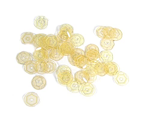 Pailletten, transparent, cremefarben, 7 mm, 500 g, 37500 U, ca. Pailletten, transparent, cremefarben, 7 mm, 500 g, 37500 U, ca. von INNSPIRO