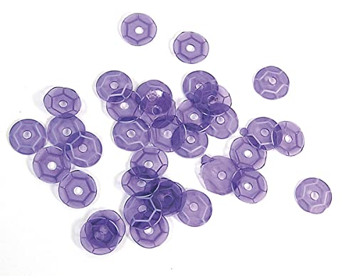 Pailletten, transparent, lila, 7 mm, 500 g, 37500 U, ca. Pailletten, transparent, lila, 7 mm, 500 g, 37500 U, ca. von INNSPIRO