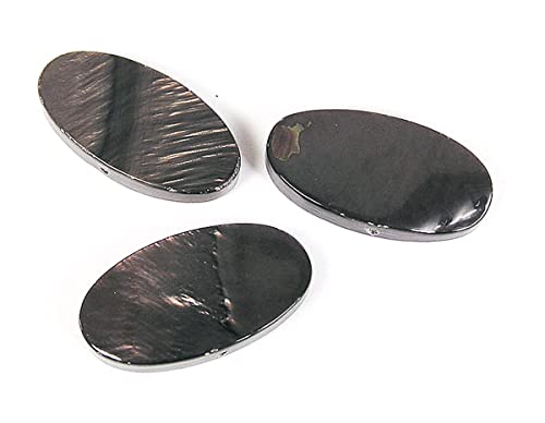 Perlenmuschel, oval, glänzend, schwarz, 20 x 10 mm, 250 g, 154 u, ca. Perlenmuschel, oval, glänzend, schwarz, 20 x 10 mm, 250 g, 154 u, ca. von INNSPIRO