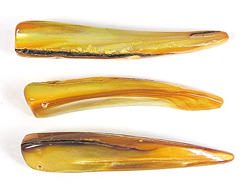 Perlmutt-Muschel, glänzend, Pfirsich, 6 x 38 mm, 250 g, 104 u, ca. von INNSPIRO
