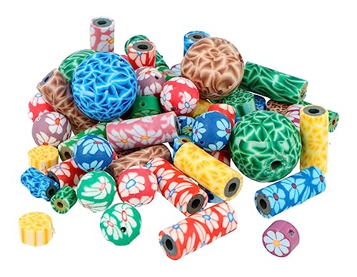 Polymer-Paste-Perlen, verschiedene Farben und Größen, 150 u. ca. 140 g von INNSPIRO