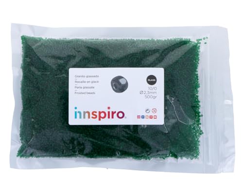 Runde Glassteine, Grün, 2,3 mm, 10/0, 500 g. Runde Glassteine, Grün, 2,3 mm, 10/0, 500 g. von INNSPIRO