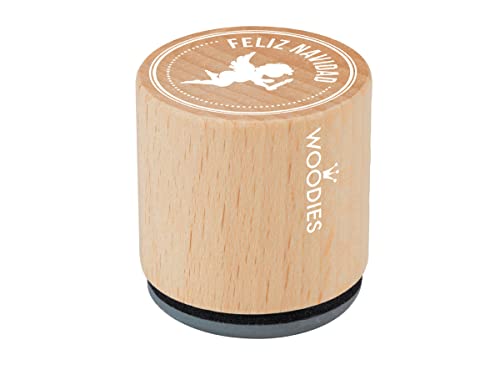 Stempel aus Holz und Gummi, Durchmesser 33 x 30 mm. von INNSPIRO