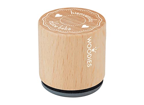 Stempel aus Holz und Gummi. Willkommen süß, Baby-Durchmesser: 33 x 30 mm. von INNSPIRO