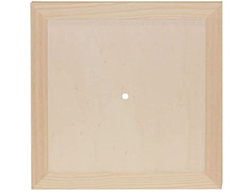 Uhr aus massivem Kiefernholz, quadratisch, mit Glas, 27 x 27 cm, Dicke 4 cm. Uhr aus massivem Kiefernholz, quadratisch, mit Glas, 27 x 27 cm, Dicke 4 cm. von INNSPIRO