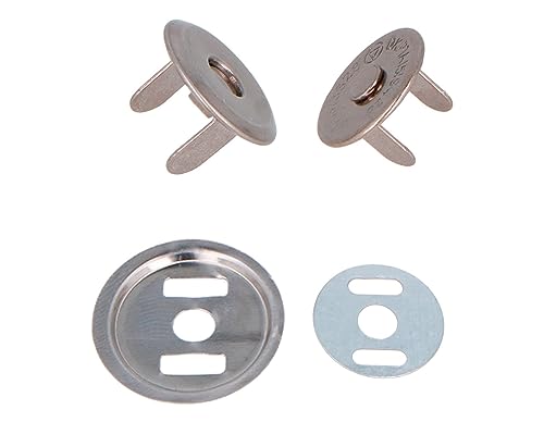 VELOX Magnetverschluss, rund, Messing, Altsilber, 14 mm, 5 Stück VELOX Magnetverschluss, rund, Messing, Altsilber, 14 mm, 5 Stück von INNSPIRO