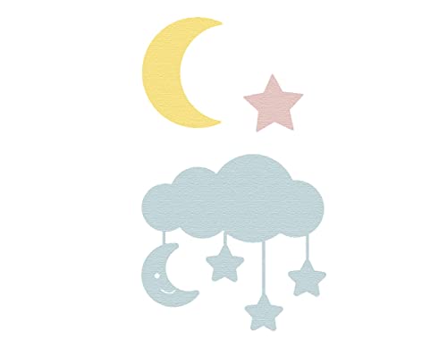 ZAG Feine Stanzform für Kinder, Wolke mit Sternen und Mond. von INNSPIRO