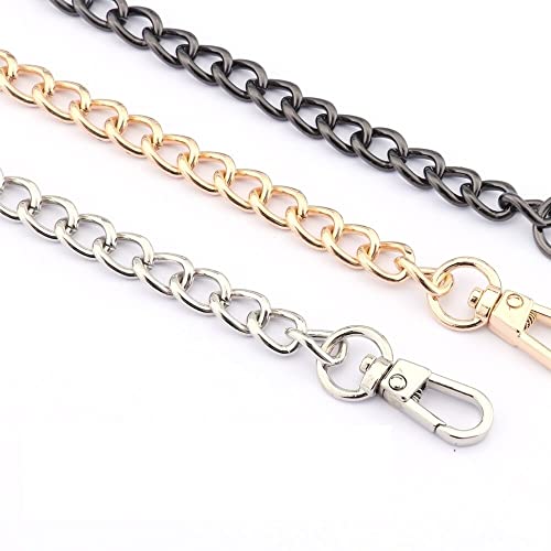 Handtasche Kette,Taschenkette Mehrfarbige Taschenkette Zubehör Gold Damen Umhängetasche Kette Metall Taschenkette Riemen Umhängetasche Teile Gürtelkette for Taschen ( Color : Light Gold , Size : 90CM Handtasche Kette,Taschenkette Mehrfarbige Taschenkette Zubehör Gold Damen Umhängetasche Kette Metall Taschenkette Riemen Umhängetasche Teile Gürtelkette for Taschen ( Color : Light Gold , Size : 90CM von INOKAI