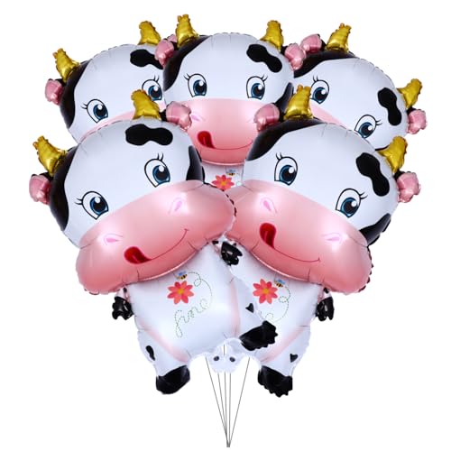 1 Satz Kuh Folienballons Aluminium Luftballons für Geburtstagsfeiern und Jahr Des Ochsen Dekoration Wiederverwendbar Niedliches Design für Unvergessliche Fotos 1 Satz Kuh Folienballons Aluminium Luftballons für Geburtstagsfeiern und Jahr Des Ochsen Dekoration Wiederverwendbar Niedliches Design für Unvergessliche Fotos von INOOMP
