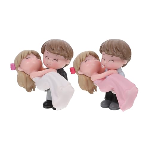 2 Paare Liebespaare Figuren Tortendekoration Diy für Geburtstagsfeiern Niedliche Kuchendekoration für Desserts Teiliges 2 Paare Liebespaare Figuren Tortendekoration Diy für Geburtstagsfeiern Niedliche Kuchendekoration für Desserts Teiliges von INOOMP