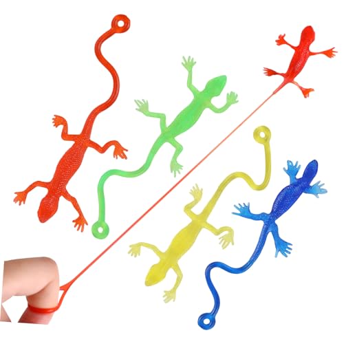 5 Stück Teiliges Klebrige Eidechsen Dehnbare TPR Eidechsen Figuren Stressspielzeug für Kindergeburtstage Party Mitgebsel Spaß und Unterhaltung 5 Stück Teiliges Klebrige Eidechsen Dehnbare TPR Eidechsen Figuren Stressspielzeug für Kindergeburtstage Party Mitgebsel Spaß und Unterhaltung von INOOMP